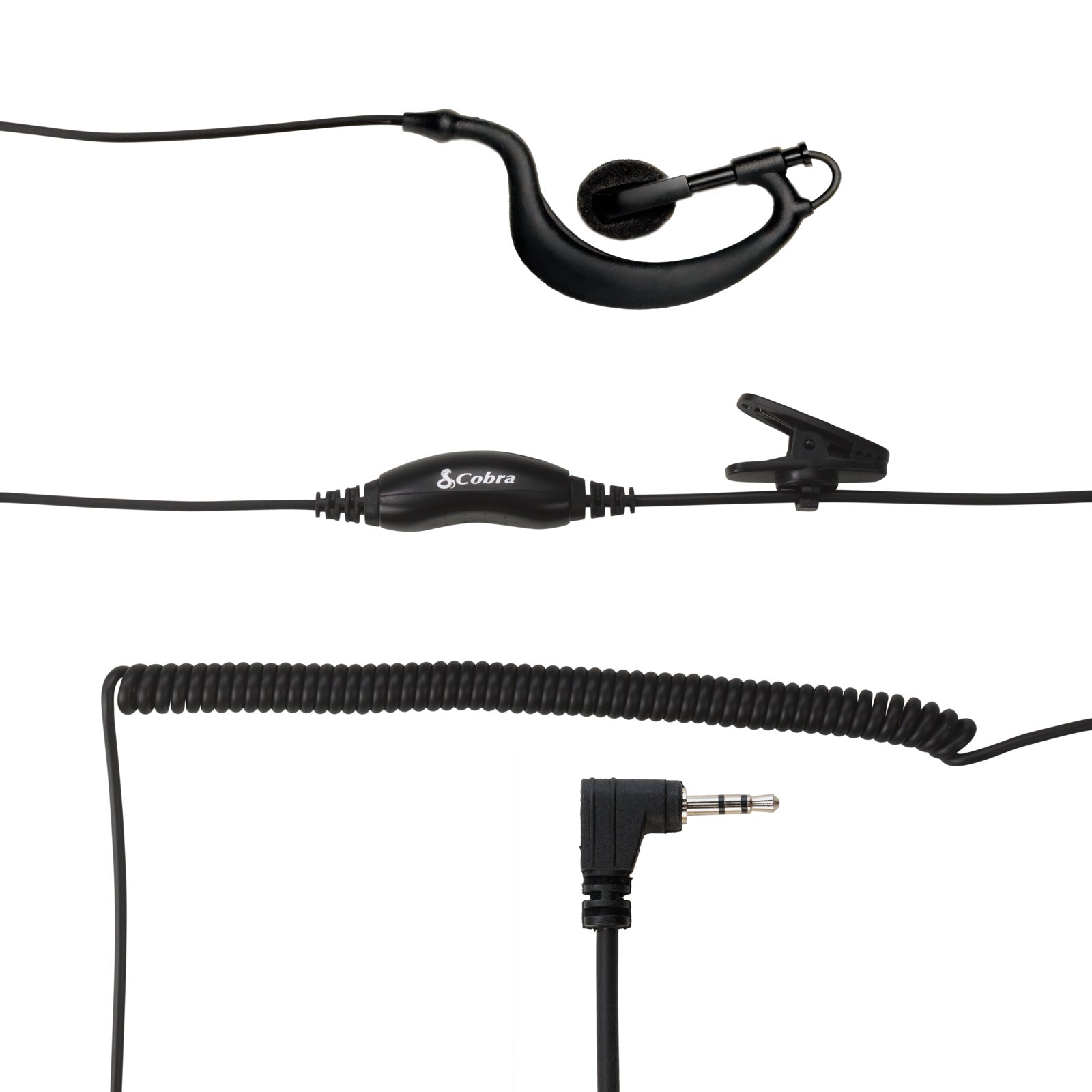 Cobra 2.5mm C-Style In Ear Headset with Foam Earpiece