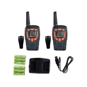 Cobra RX385 Two-Way Radios (Pair) Rugged and Water Resistant Walkie  Talkies, up to 32 mile Extended Range & 40 Channels, NOAA Weather Chanels  and