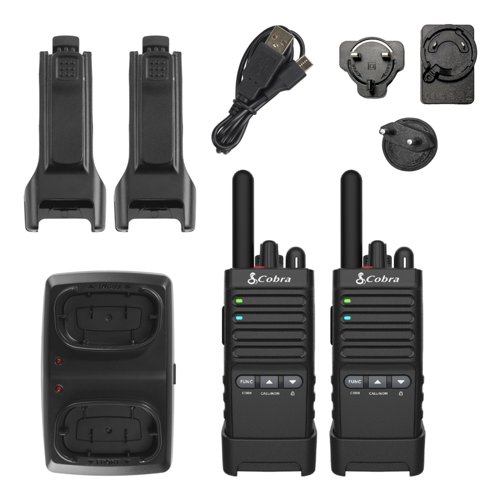 items included in Cobra PX650 box.