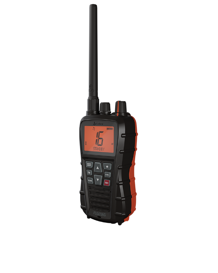 Black and orange Cobra Blue Bound 350 marine radio