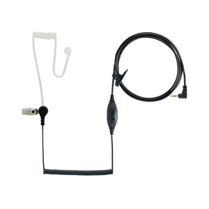A Cobra GA-SV01 Surveillance Headset with a black coiled cable, clear tube, and earpiece